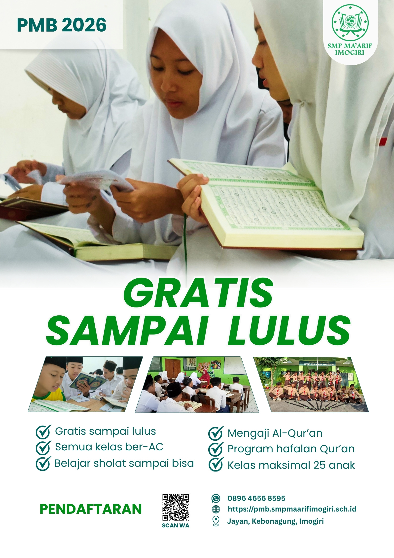 Sudah ber-AC, gratis sampai lulus lagi!